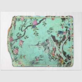 Blaues Chinoiserie-Dekopapier Seidenpapier