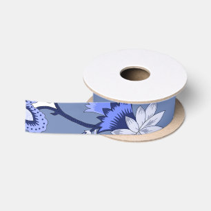 Blaues Chintz-Satin-Band Satinband