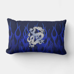 Blaues Chrom mag Drache-Kohlenstoff-Faser-Art Lendenkissen