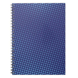 Blaues Comic Pop-Art-Halbton-Hintergrund-Vintageab Notizblock