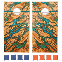 blaues Cornhole Set