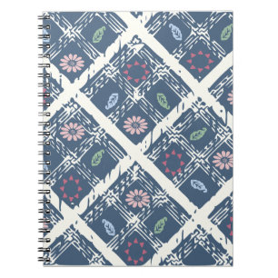 Blaues & Creme Notizbuch Notizblock