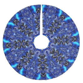 Blaues dekoratives Baumrock Polyester Weihnachtsbaumdecke