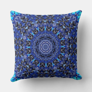Blaues dekoratives Holiday Throw Kissen