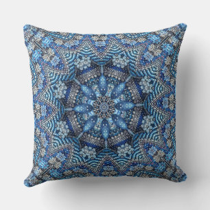 Blaues dekoratives Holiday Throw Kissen