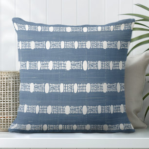 Blaues dekoratives Kissen