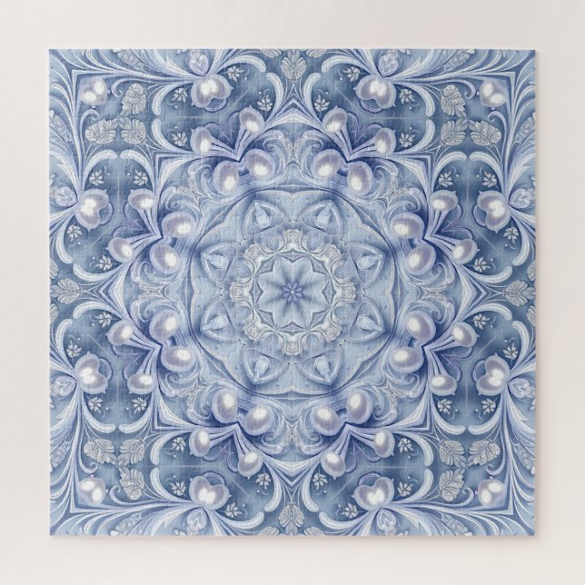 Blaues Dekoratives Puzzle (Vertikal)
