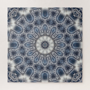 Blaues Dekoratives Puzzle