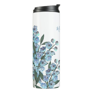 Blaues Delphinium Thermosbecher