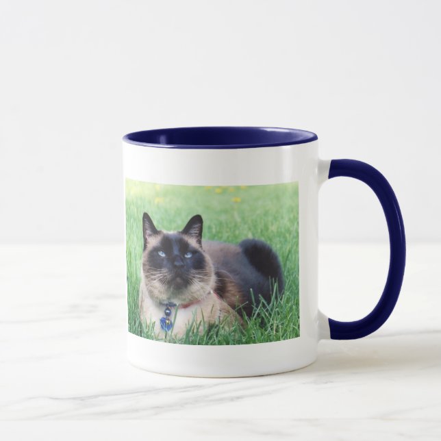 Blaues Denkmal MERLIN Tasse (Rechts)