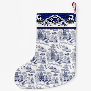 Blaues Design Kleiner Weihnachtsstrumpf