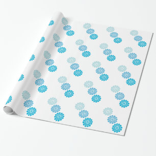 Blaues Designpapier Geschenkpapier