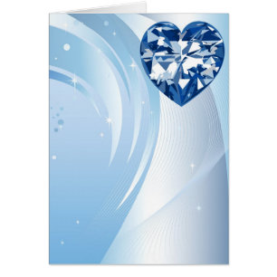 blaues Diamantherz