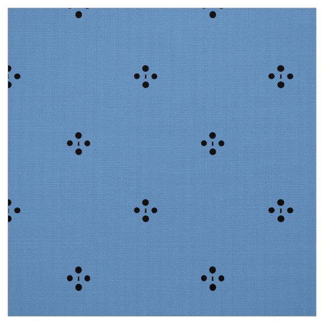 Blaues Ditsy Gewebe Stoff (Muster)