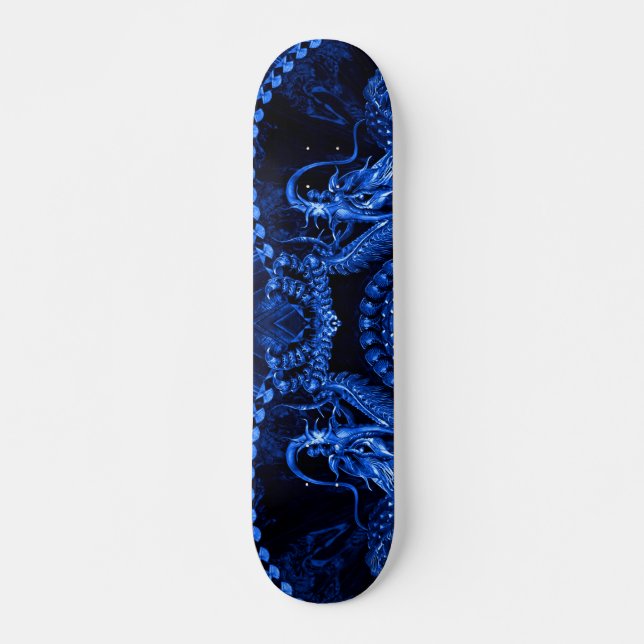 Blaues Drache-Element-Propark-Brett Skateboard (Vorne)