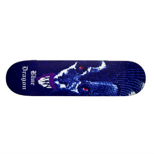 Blaues Drache-Skateboard Skateboard