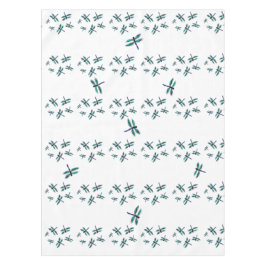 Blaues Dragonfly-Muster Tischdecke