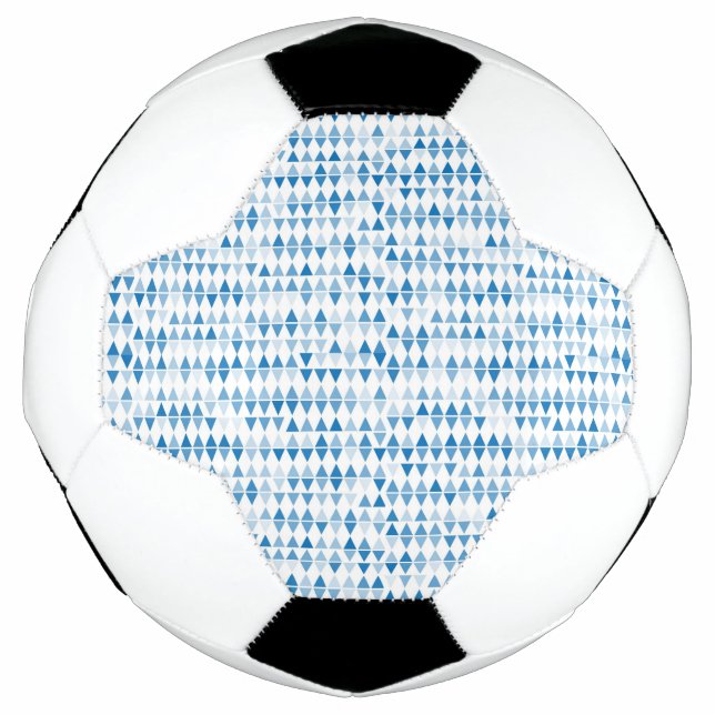 Blaues Dreieck Fußball (Vorderseite)