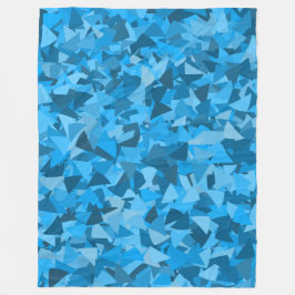 Blaues Dreieckmuster Fleecedecke