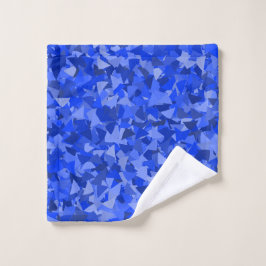 Blaues Dreieckmuster Waschlappen