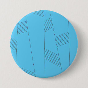 Blaues, einfaches, elegantes, abstraktes Linienmus Button