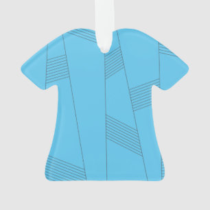 Blaues, einfaches, elegantes, abstraktes Linienmus Ornament