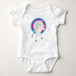 Blaues Einhorn Baby Strampler