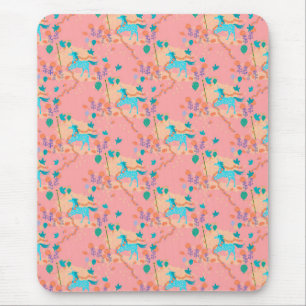 Blaues Einhorn Mousepad