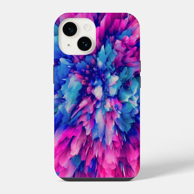 Blaues Eis Abstrakt | iPhone 14 Case-Mate Hülle (Rückseite)