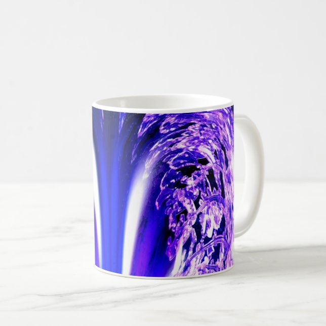 Blaues Eis Kaffeetasse (VorderseiteRechts)