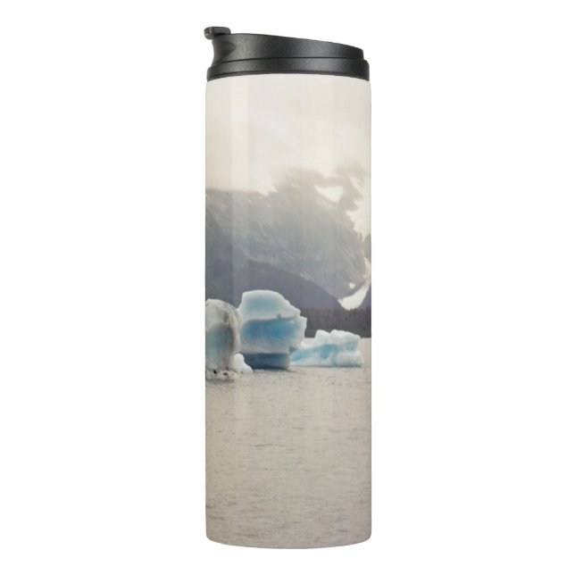 Blaues Eis Thermosbecher (Nach rechts gedreht)