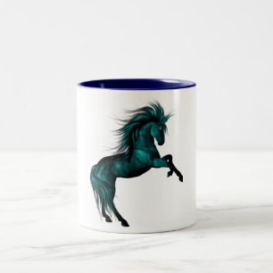 Blaues Eis Zweifarbige Tasse