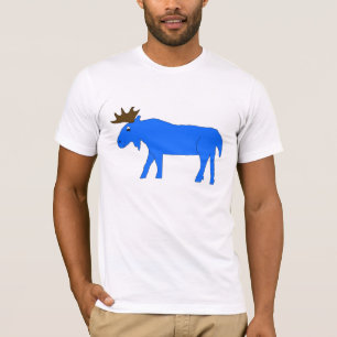 Blaues Elchkleid T-Shirt