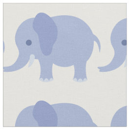Blaues Elefant-Druck-Gewebe Stoff
