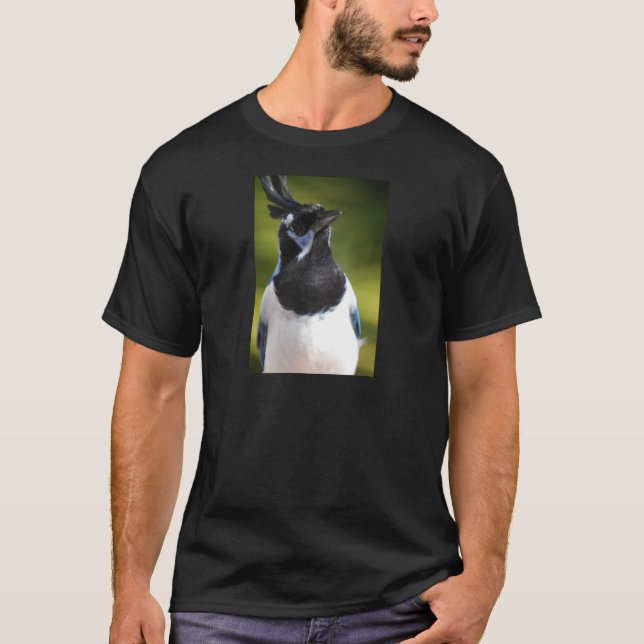 Blaues Elster-Jay T-Shirt (Vorderseite)