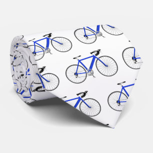 blaues Fahrrad in Weiß Krawatte