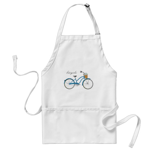 Blaues Fahrrad Schürze (Vorne)