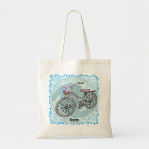 Blaues Fahrrad  Tragetasche