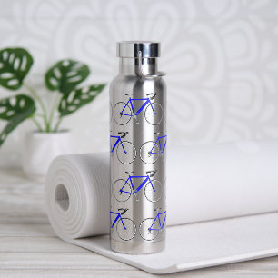 Blaues Fahrraddesign Trinkflasche