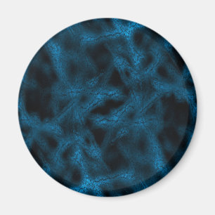 Blaues Fantasiemuster Magnet