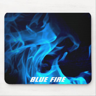 Blaues Feuer Mousepad