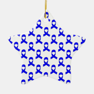Blaues Flachmuster Keramikornament