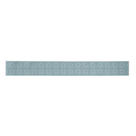 Blaues Fleur-de-Lis-Muster Satinband