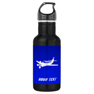Blaues Flugzeug Trinkflasche