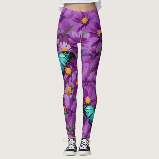 "Blaues Frack" Leggings (Vorderseite)
