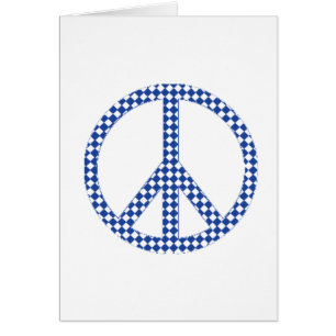 Blaues Friedenszeichen