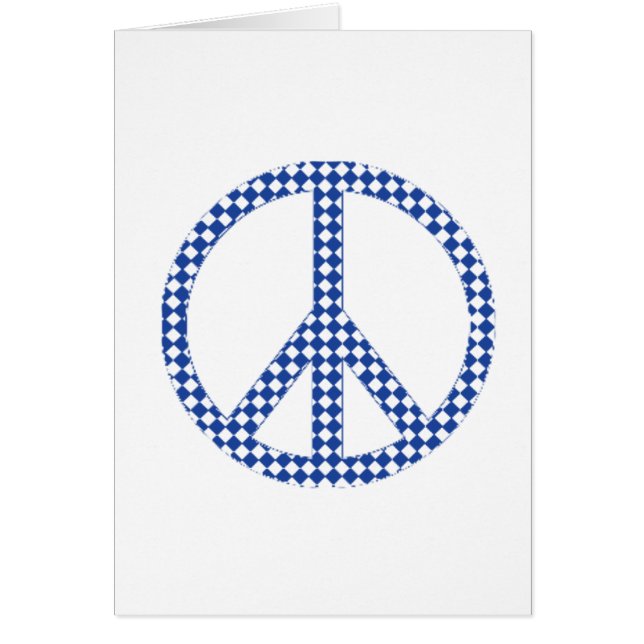 Blaues Friedenszeichen (Vorne)