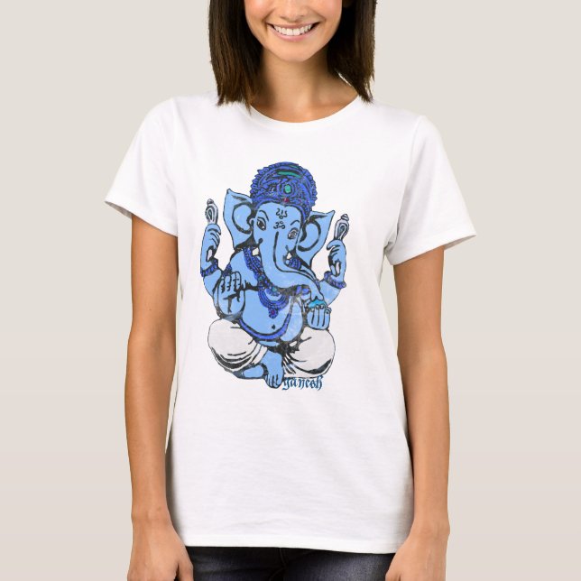 blaues ganesh T-Shirt (Vorderseite)