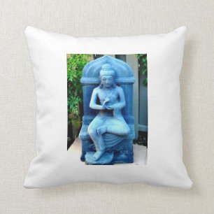 Blaues Garten-Buddha-Kissen Kissen