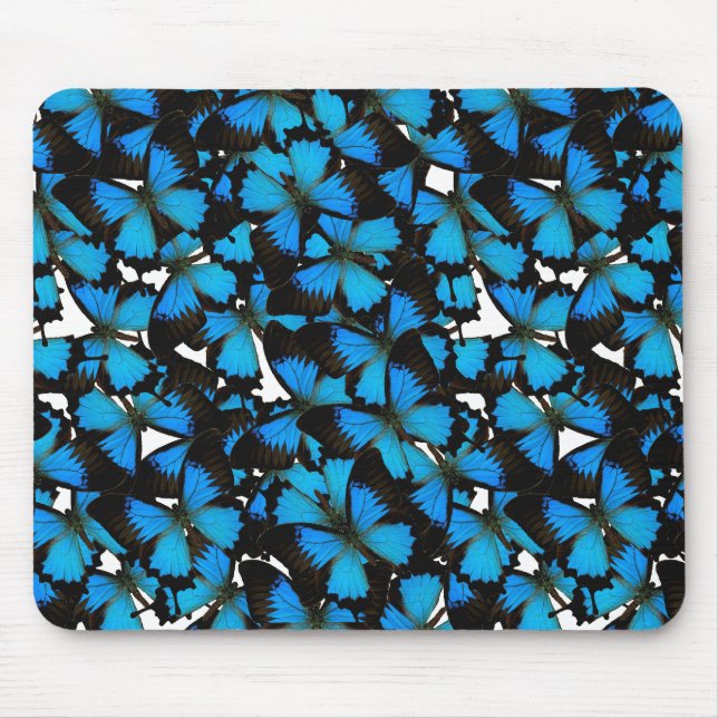 Blaues GebirgsFrack Mousepad (Vorne)